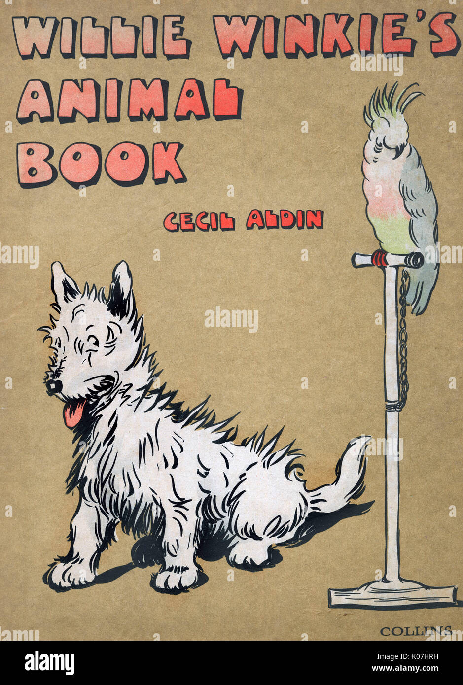 Motif couverture, Willie Winkie's Animal Book Banque D'Images