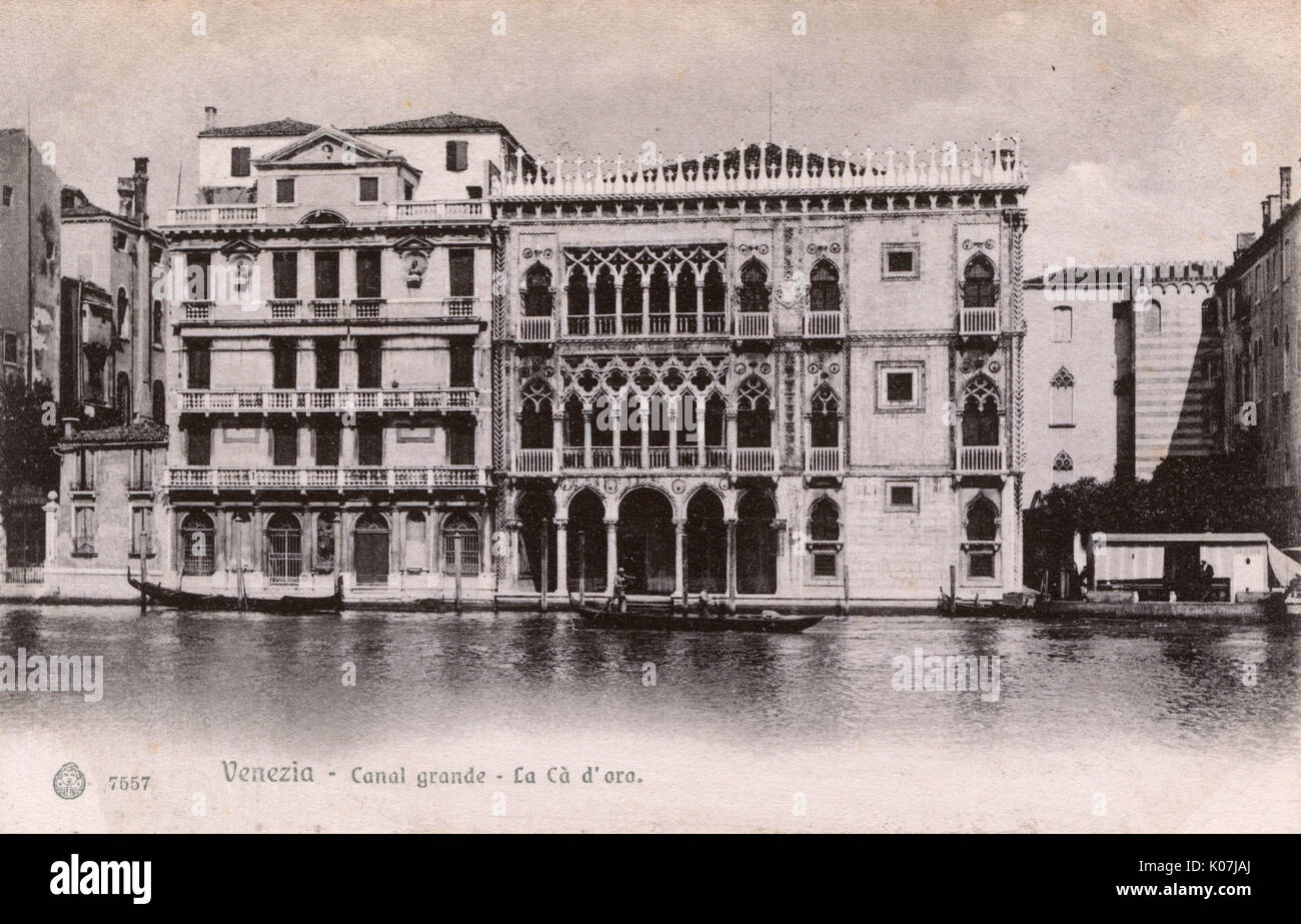 Palais CA' d'Oro, Grand Canal, Venise, Italie Banque D'Images