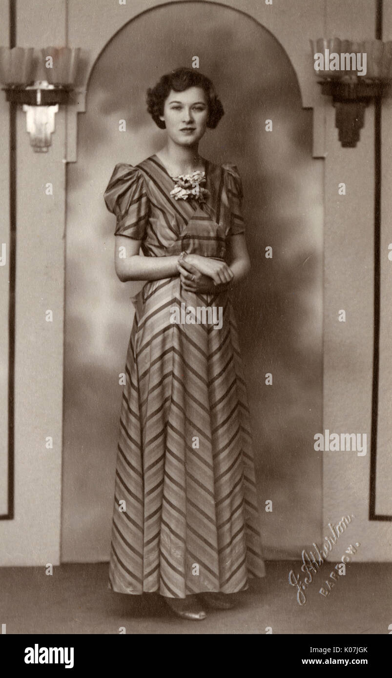 Femme élégante - Barrow - 1920s Banque D'Images
