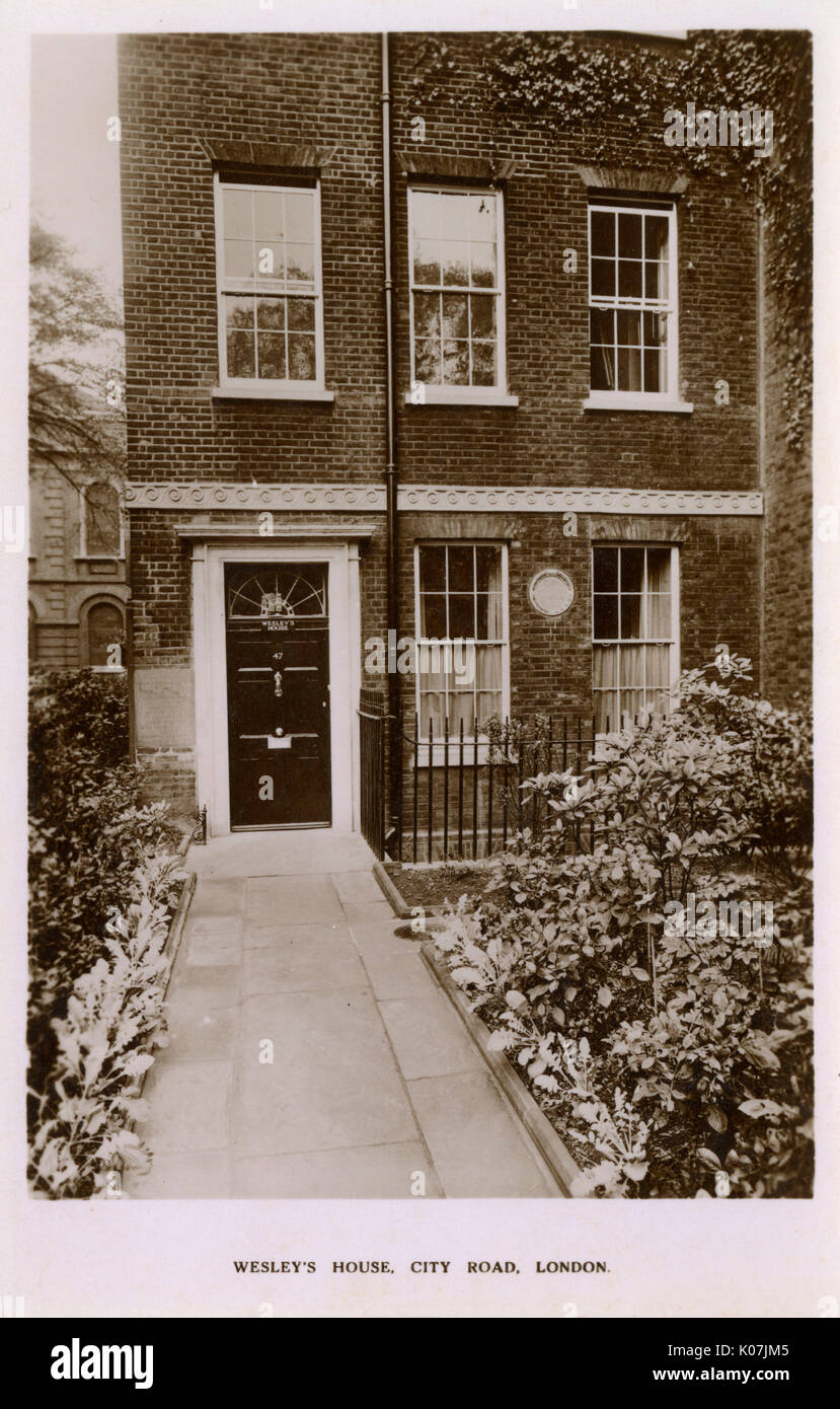 John Wesley's House - City Road, Londres Banque D'Images