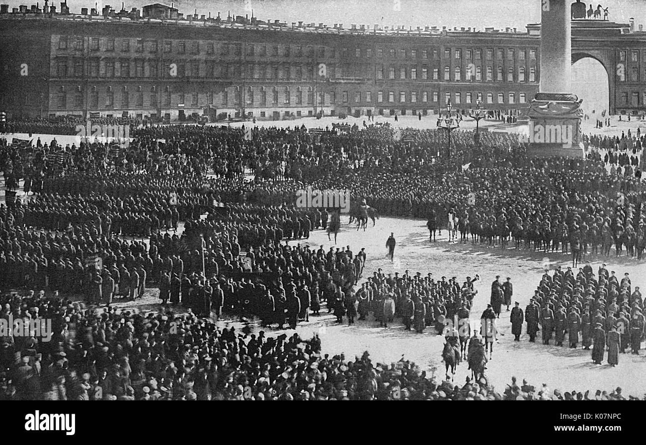 Serment d'allégeance à la Révolution, Petrograd, Russie Banque D'Images