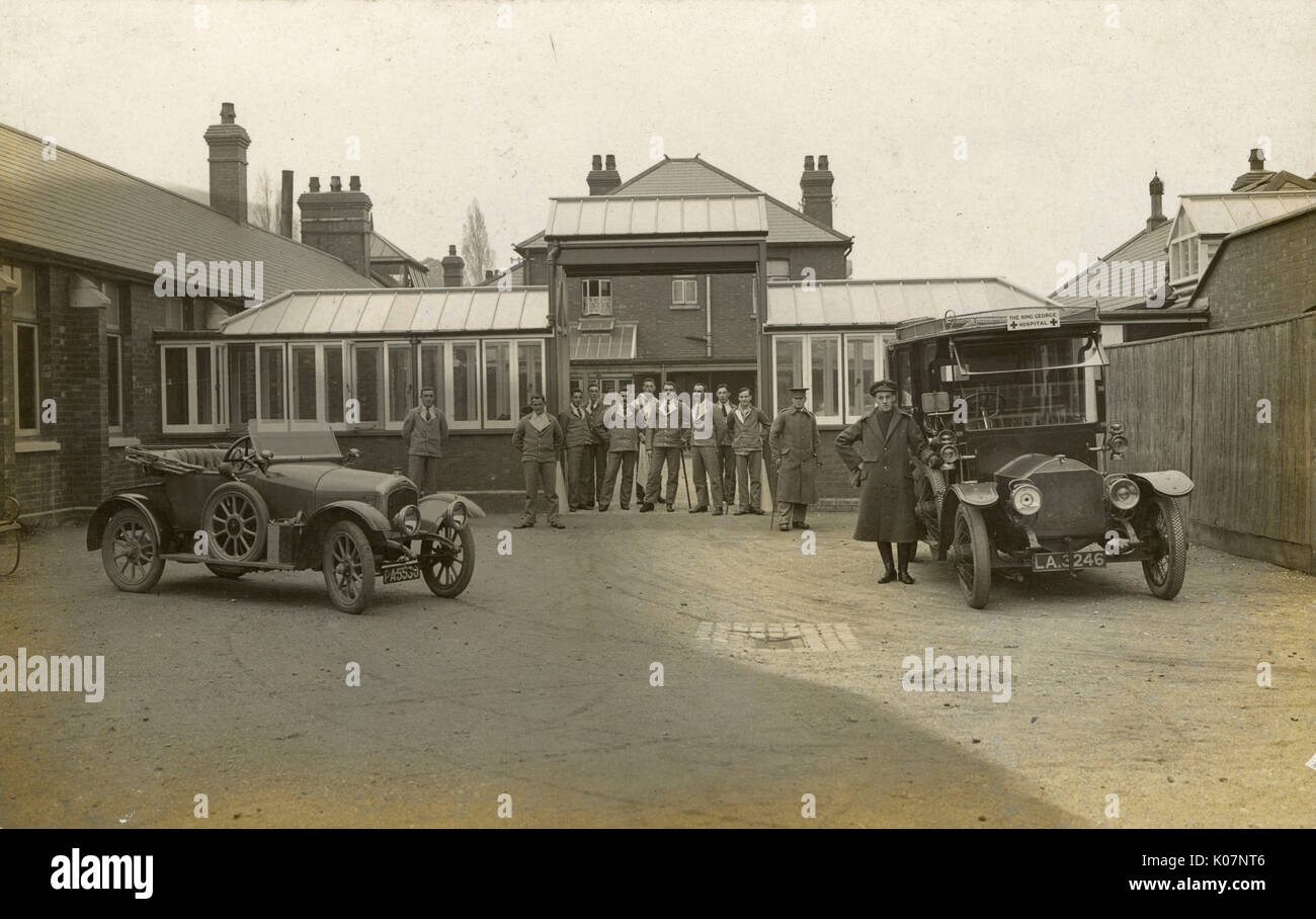 Victimes militaires à l'extérieur de la maison de retraite, Surrey Banque D'Images