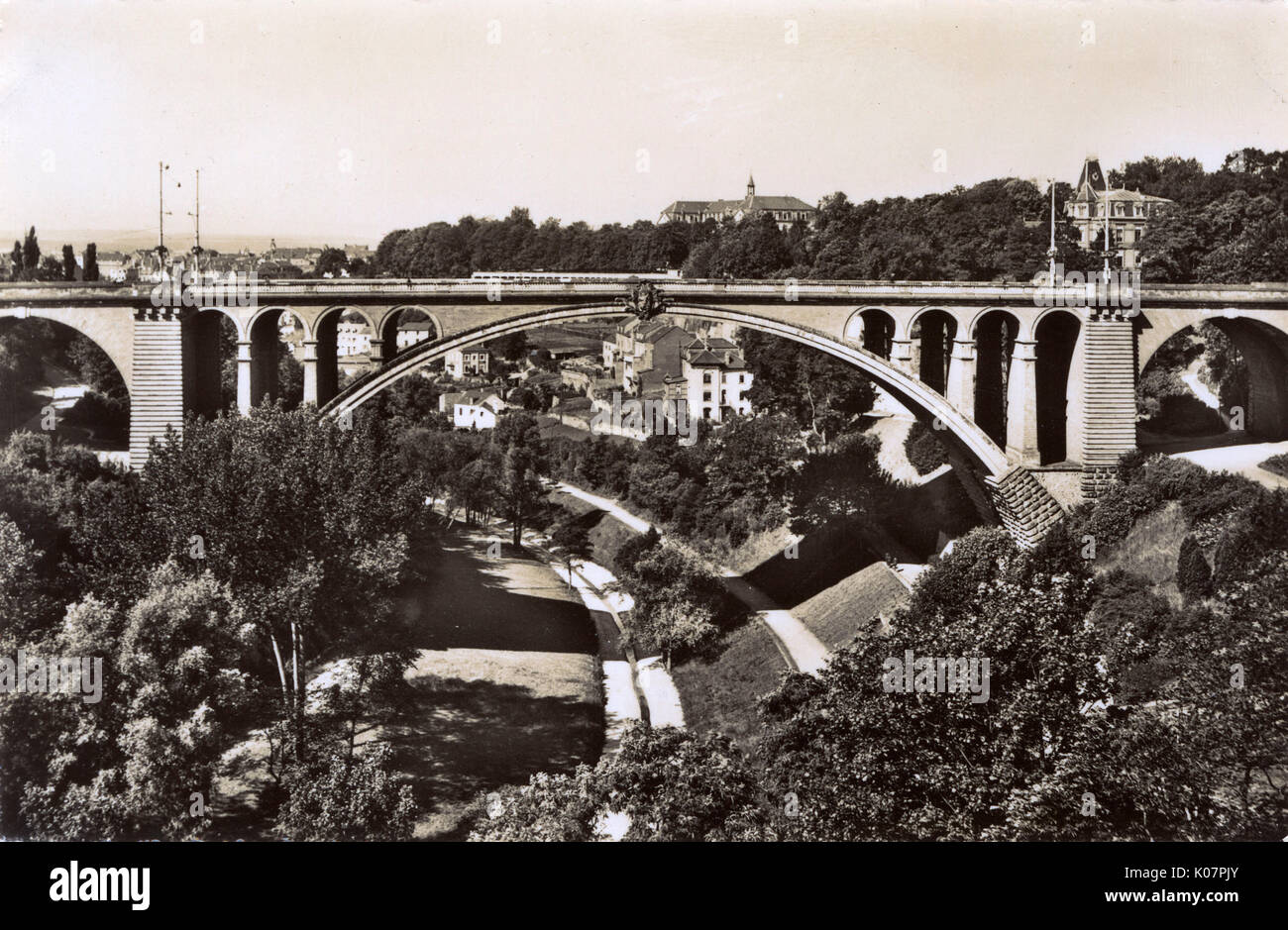 Pont Adolphe, Luxembourg, Luxembourg Banque D'Images