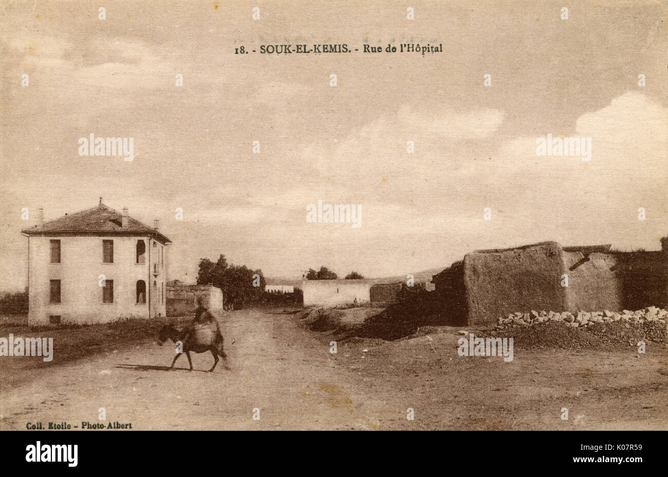 Hospital Street, Souk el Kemis, Bouira, Algérie Banque D'Images