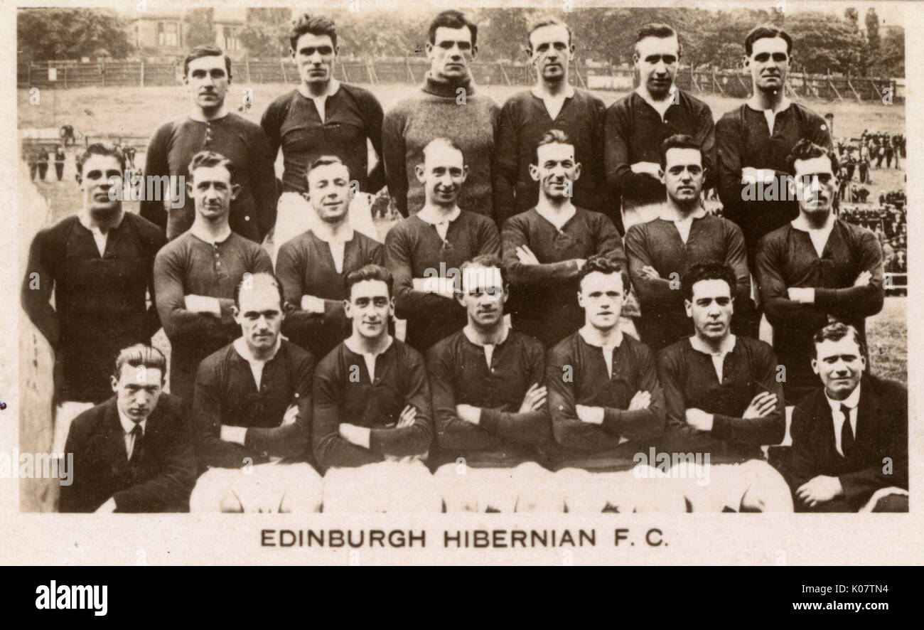 Équipe de football Edinburgh Hibernian FC c 1922-1923 Banque D'Images