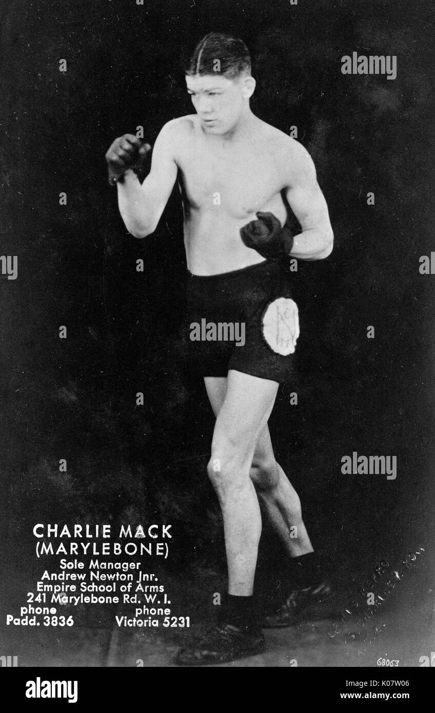 Charlie Mack, boxeur anglais Banque D'Images