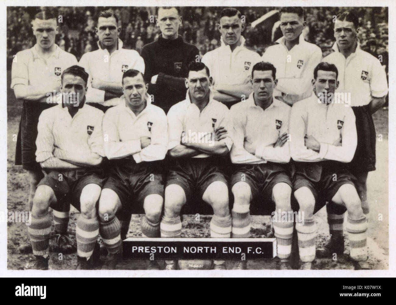 Équipe de football Preston North End FC 1936 Banque D'Images