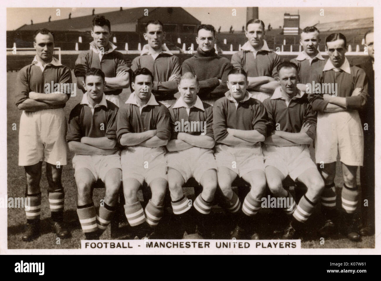 Équipe de football Manchester United FC 1935 Banque D'Images