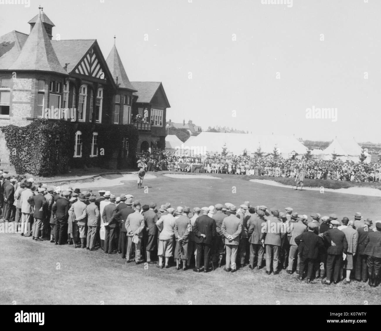 Bobby Jones, golfeur, en action à Lytham St Annes Banque D'Images
