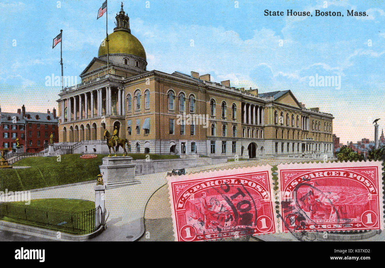 State House, Boston, Massachusetts, USA Banque D'Images