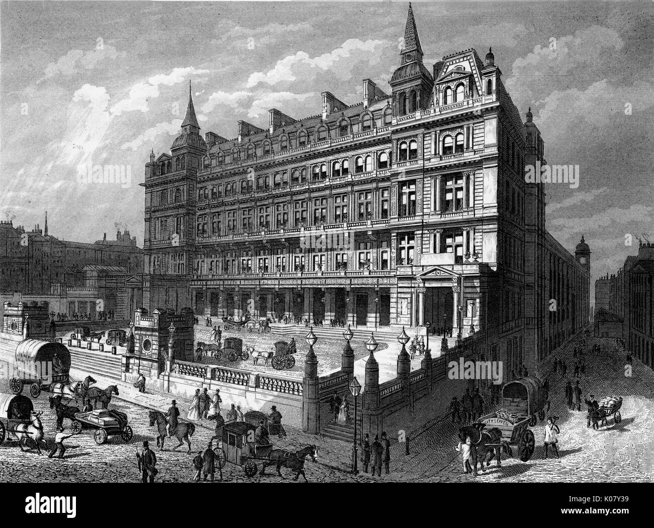 Cannon Street Railway station. Date : Banque D'Images