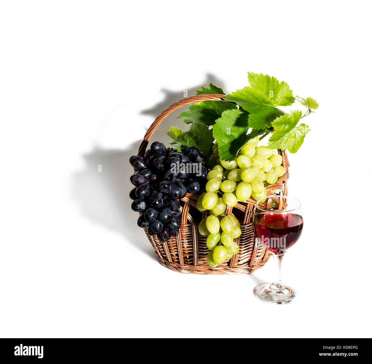 Le raisin, vigne et vin rouge Banque D'Images Le raisin, vigne et vin rouge Banque D'Images