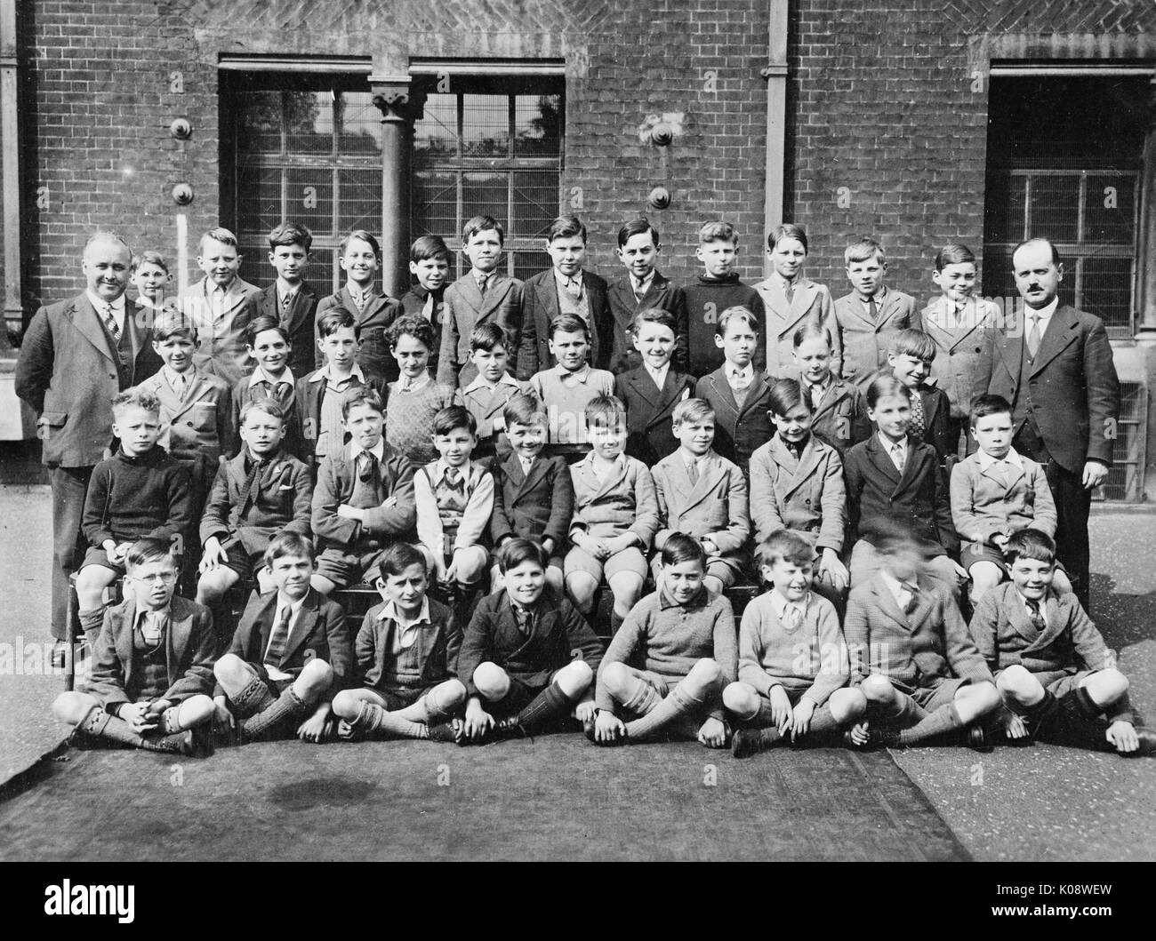 Photo de groupe, Marylebone Schoolboys, Londres Banque D'Images