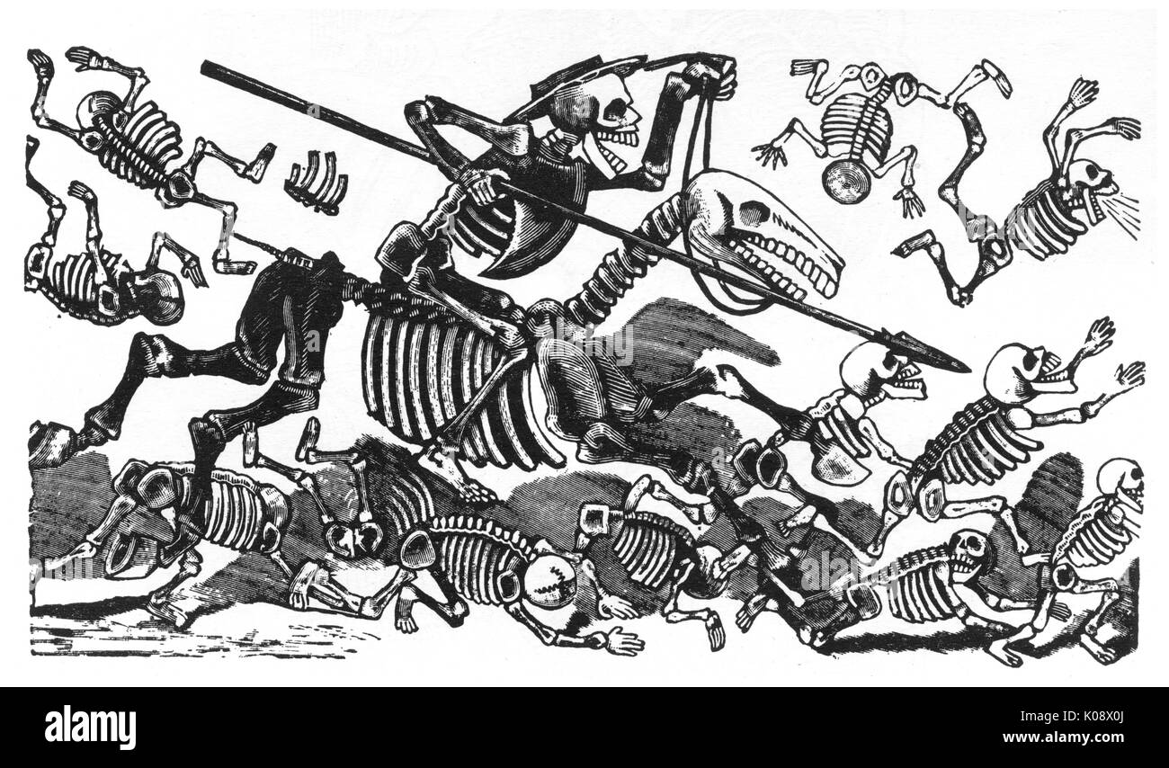 Posada, Calavera de Don Quichotte Banque D'Images