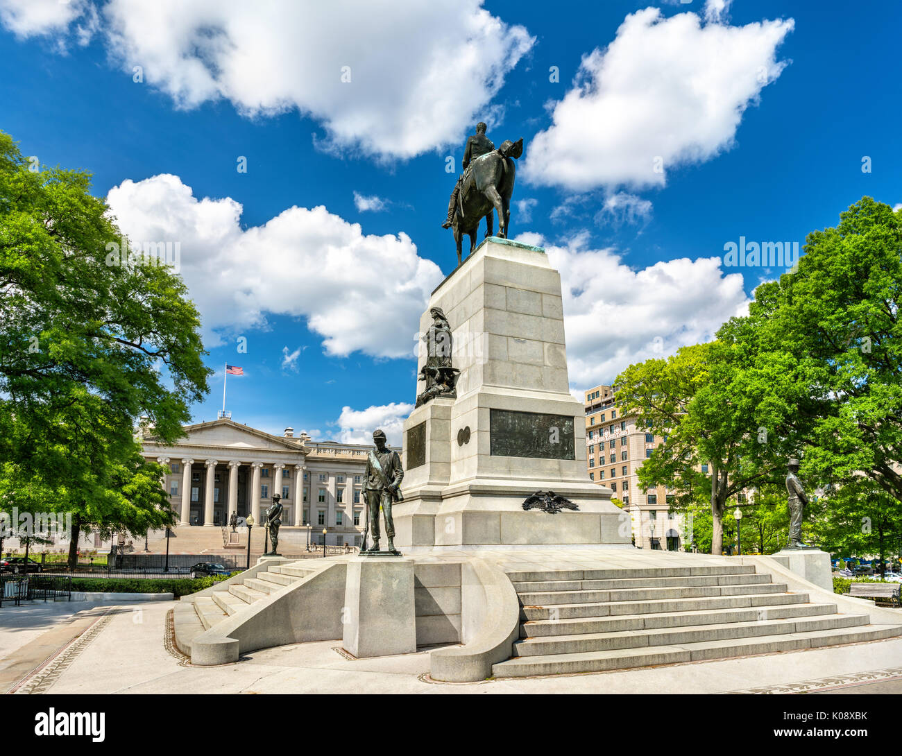 Le général William Tecumseh Sherman Monument à Washington, D.C. Banque D'Images