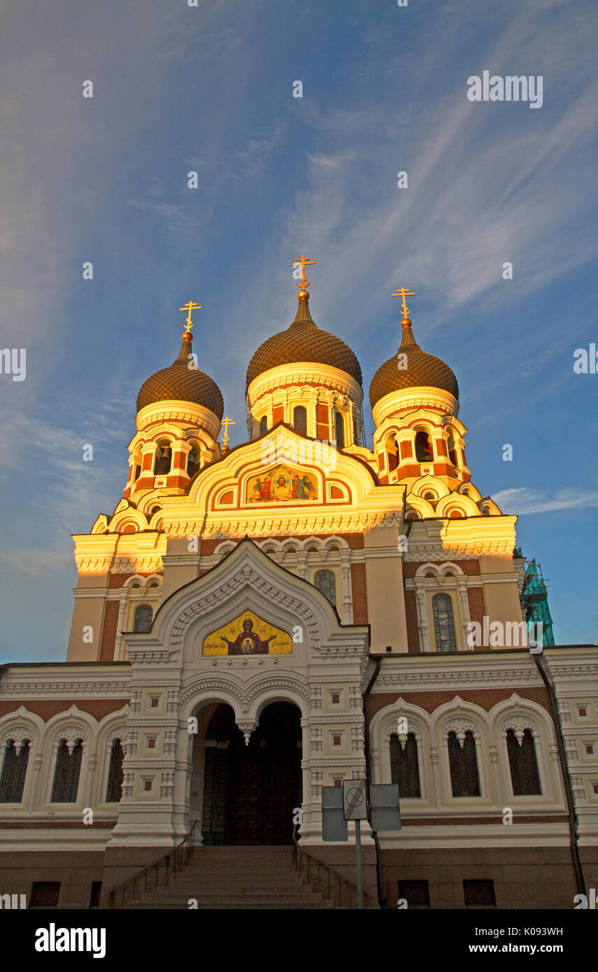 La cathédrale Alexandre Nevsky à Tallinn Banque D'Images