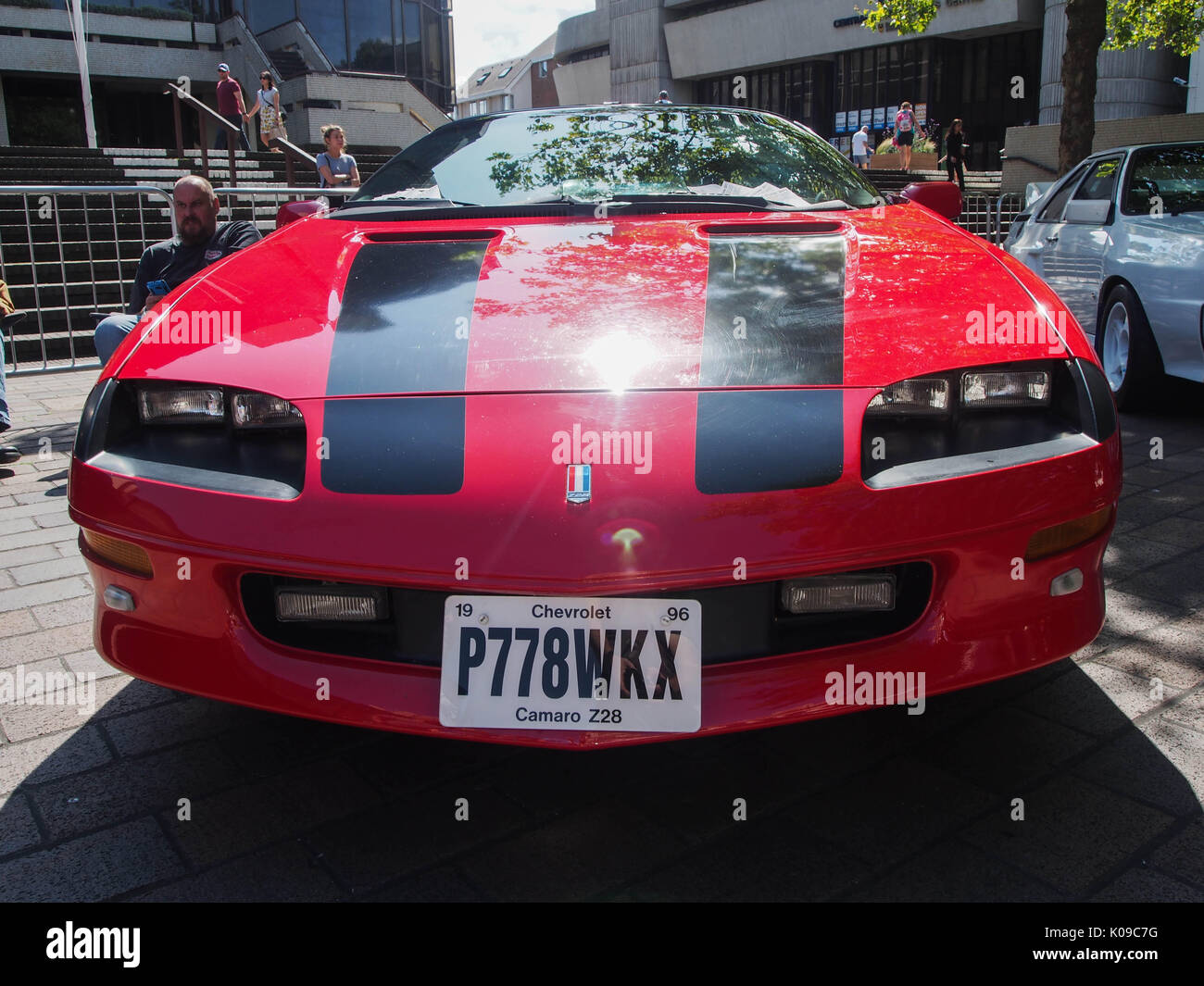 Une Chevrolet Camaro 1996 rouge Banque D'Images