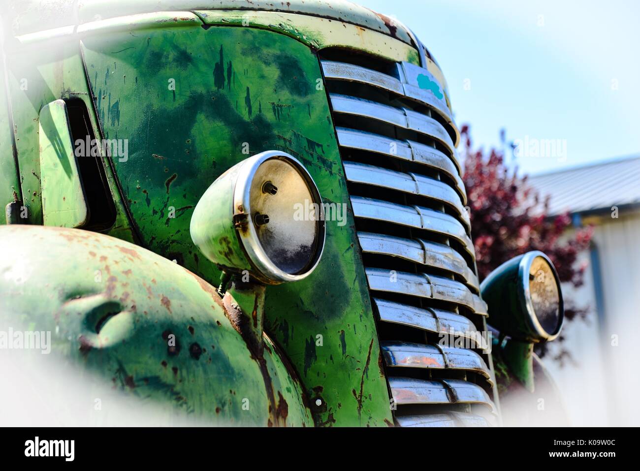 Cabine du camion rouillé Banque D'Images