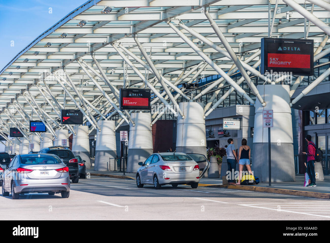 International Terminal à l'aéroport international Hartsfield-Jackson d'Atlanta à Atlanta, Géorgie, USA. Banque D'Images