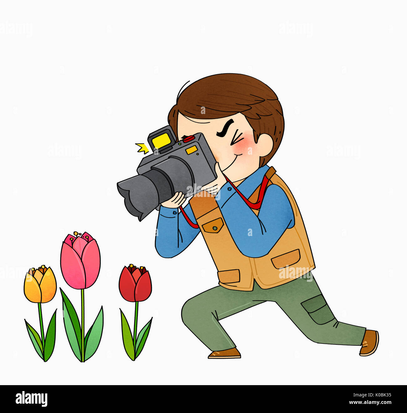 Illustration de photographe Banque D'Images