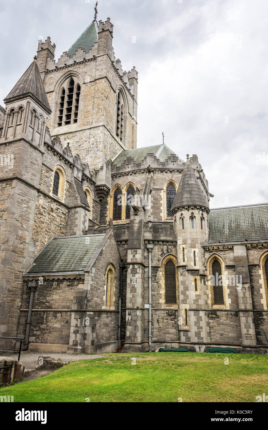 La cathédrale de Christchurch à Dublin, Irlande Banque D'Images