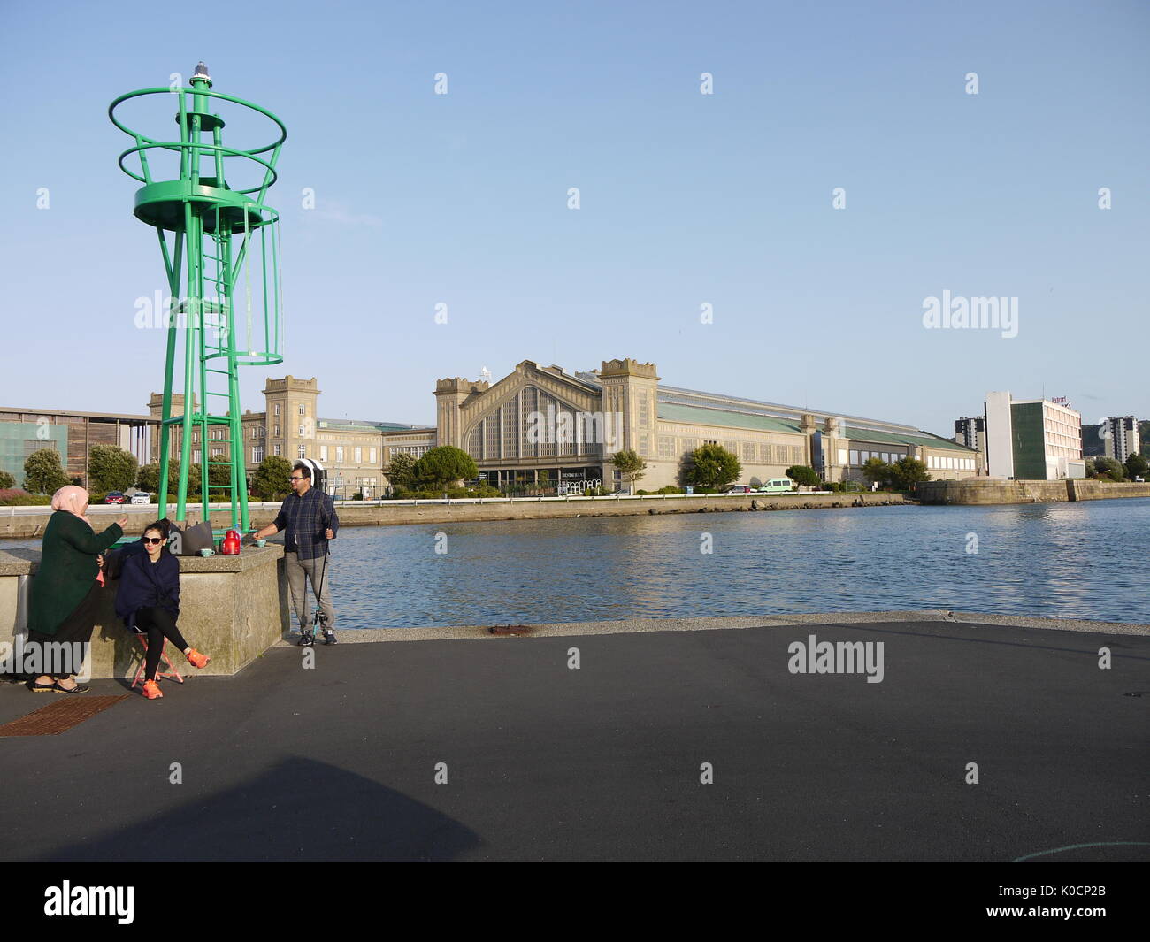 Gare maritime transatlantique de Cherbourg (France) conçu par René Levavasseur. Cette ancienne gare maritime est maintenant un musée naval Banque D'Images
