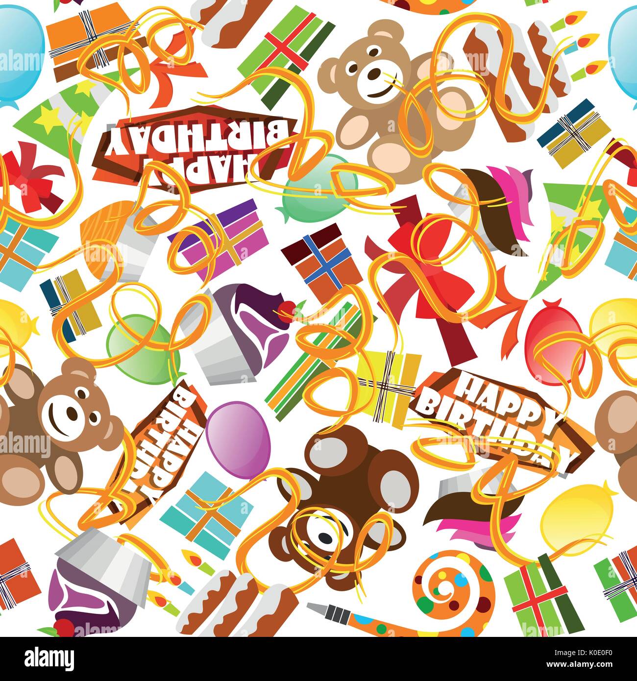 Joyeux Anniversaire Modele D Illustration De L Utilisation Creative En Design Graphique Image Vectorielle Stock Alamy