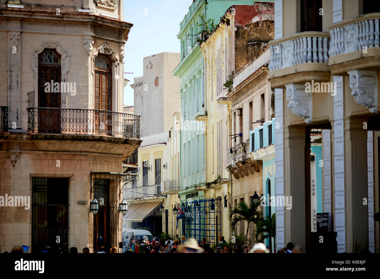 La Havane capitale de Cuba à Cuba, près de la vieille place de la Vieille Ville Banque D'Images