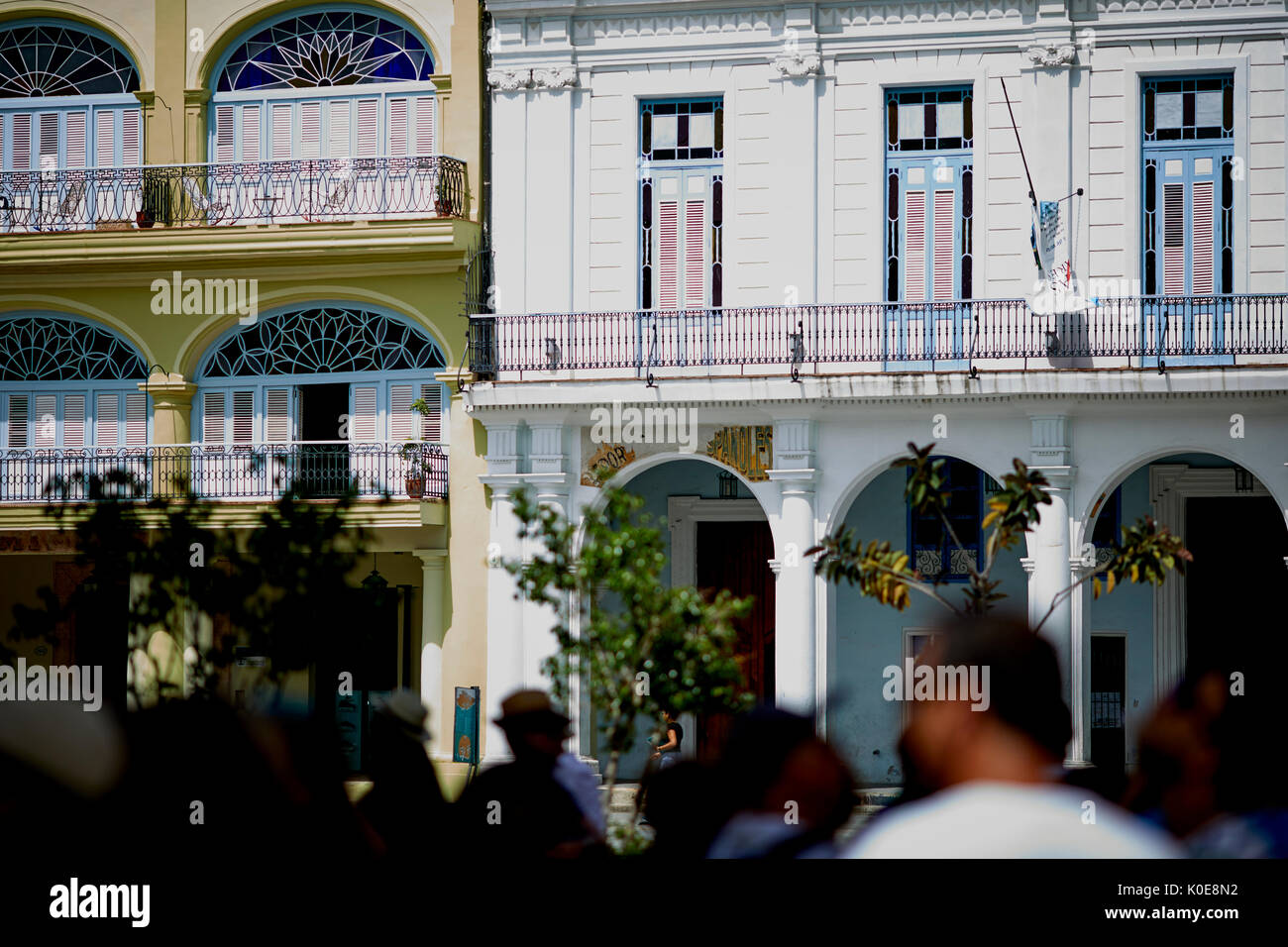 La Havane, capitale de Cuba Cuba monument touristique Vieille Place coloré dans la Vieille Ville Banque D'Images