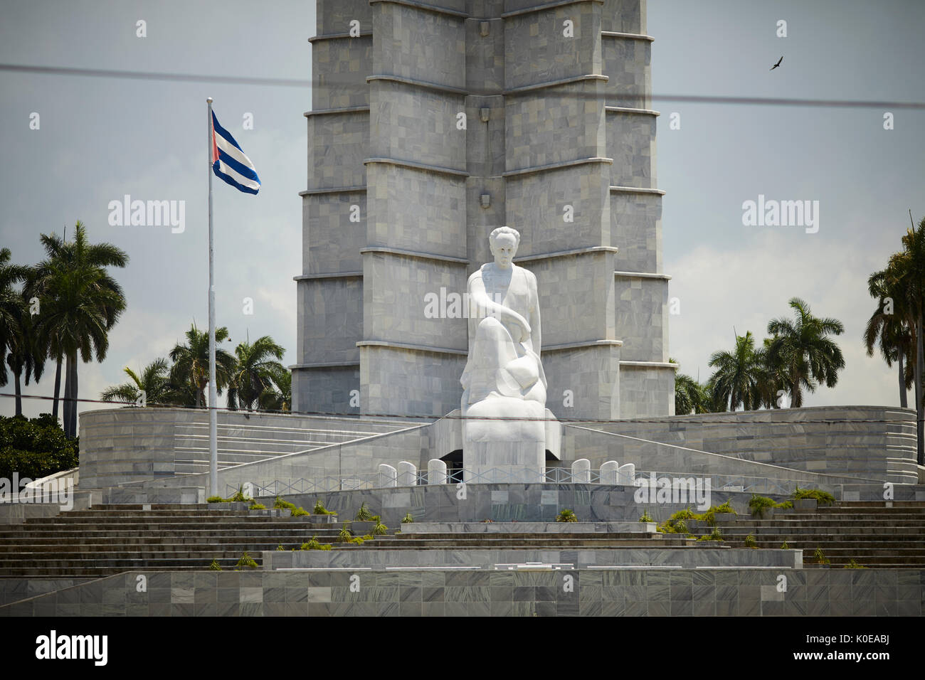 Le cubain, Cuba, La Havane, capitale Place de la révolution, près de José Martí Memorial Plaza de la Revolución Banque D'Images