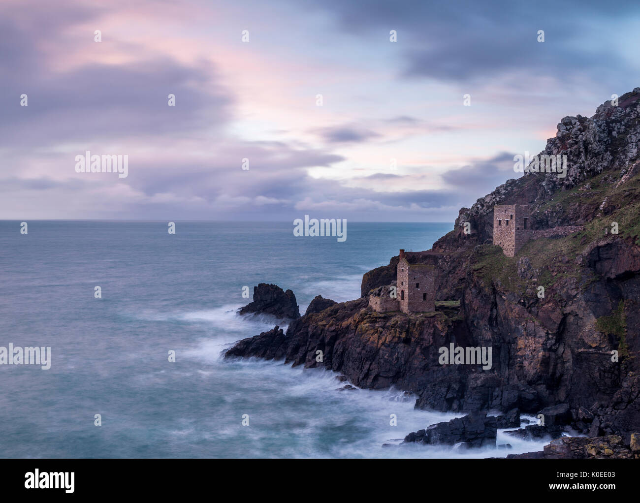 Botallack des mines dans l'ouest de Cornwall. Banque D'Images