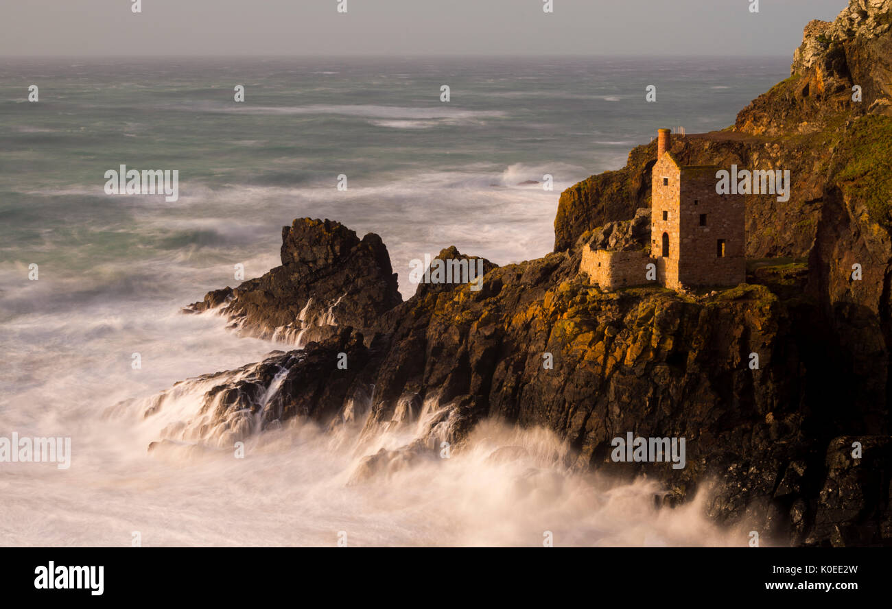 Botallack des mines dans l'ouest de Cornwall. Banque D'Images