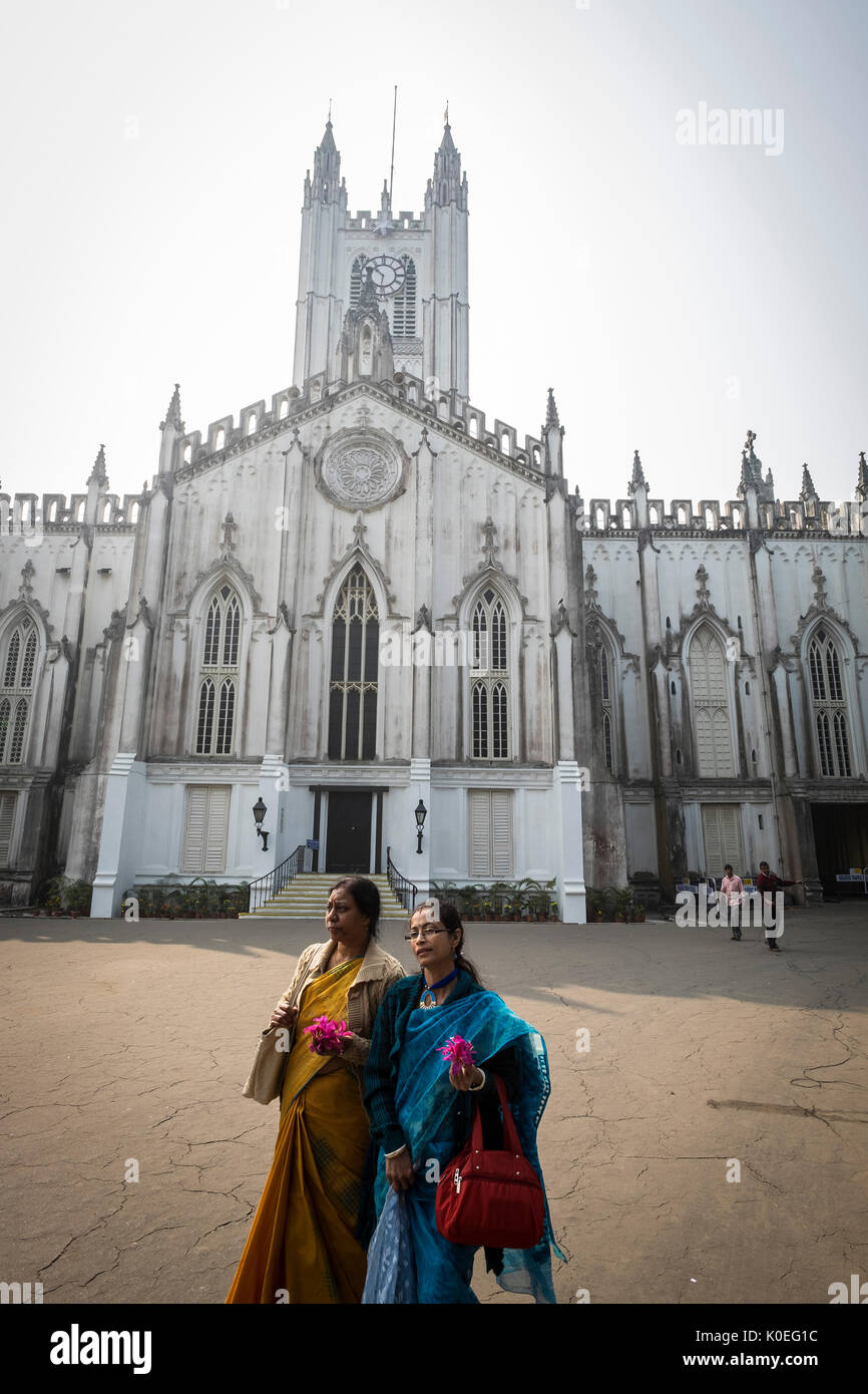 L'Inde, le Bengale occidental, Calcutta, St Pauls Cathedral Banque D'Images