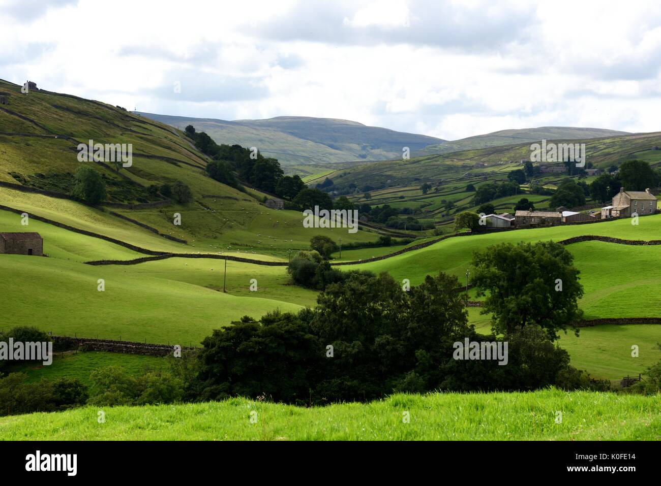 Dans la vallée de Swaledale Yorkshire Banque D'Images