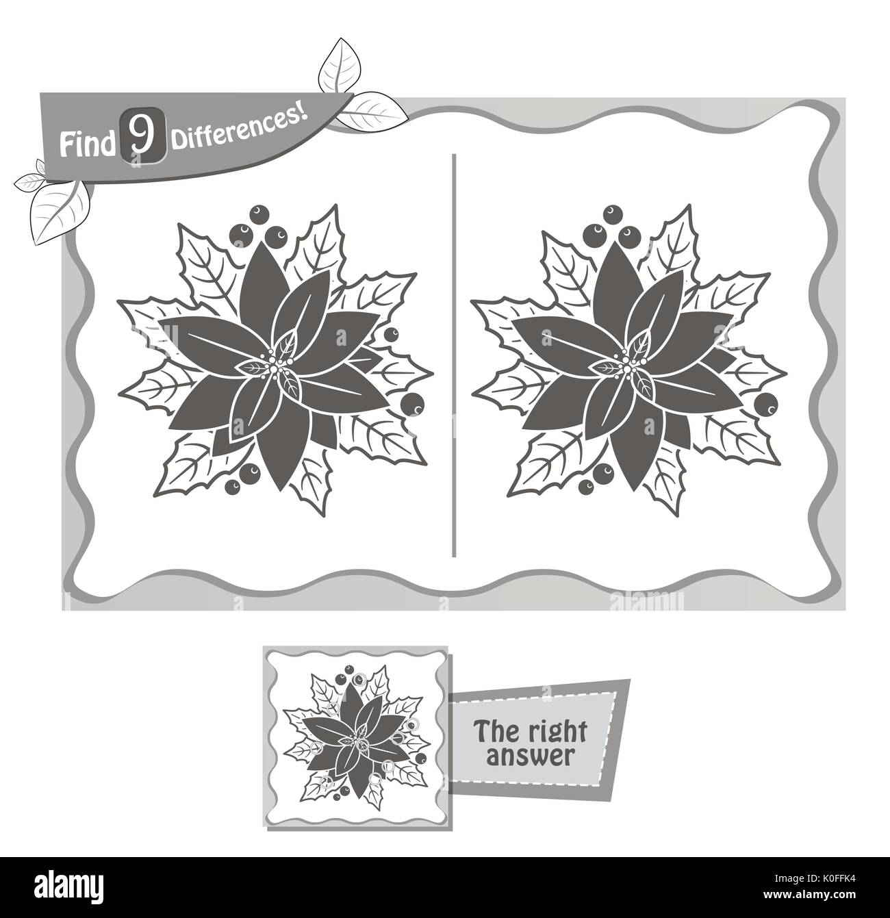 Jeu visuel pour les enfants et les adultes. Tâche de trouver 9 différences dans l'illustration à la commission scolaire. vector illustration noir et blanc Illustration de Vecteur