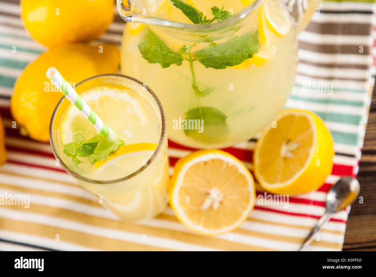 Pot de limonade Banque D'Images