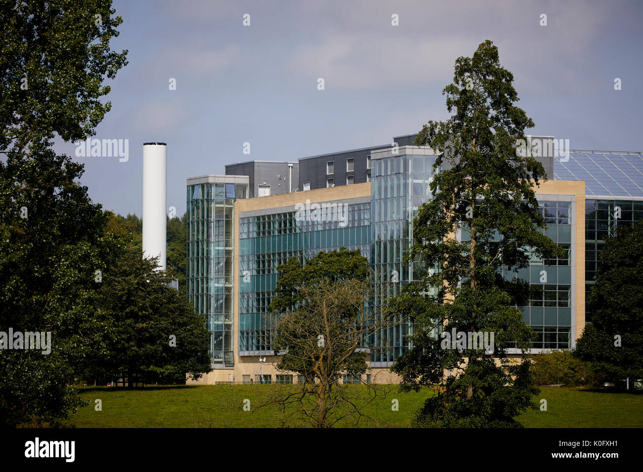 Alderley Park à Nether Alderley, Cheshire, autrefois une usine d'AstraZeneca et appartient maintenant à Bruntwood. Banque D'Images
