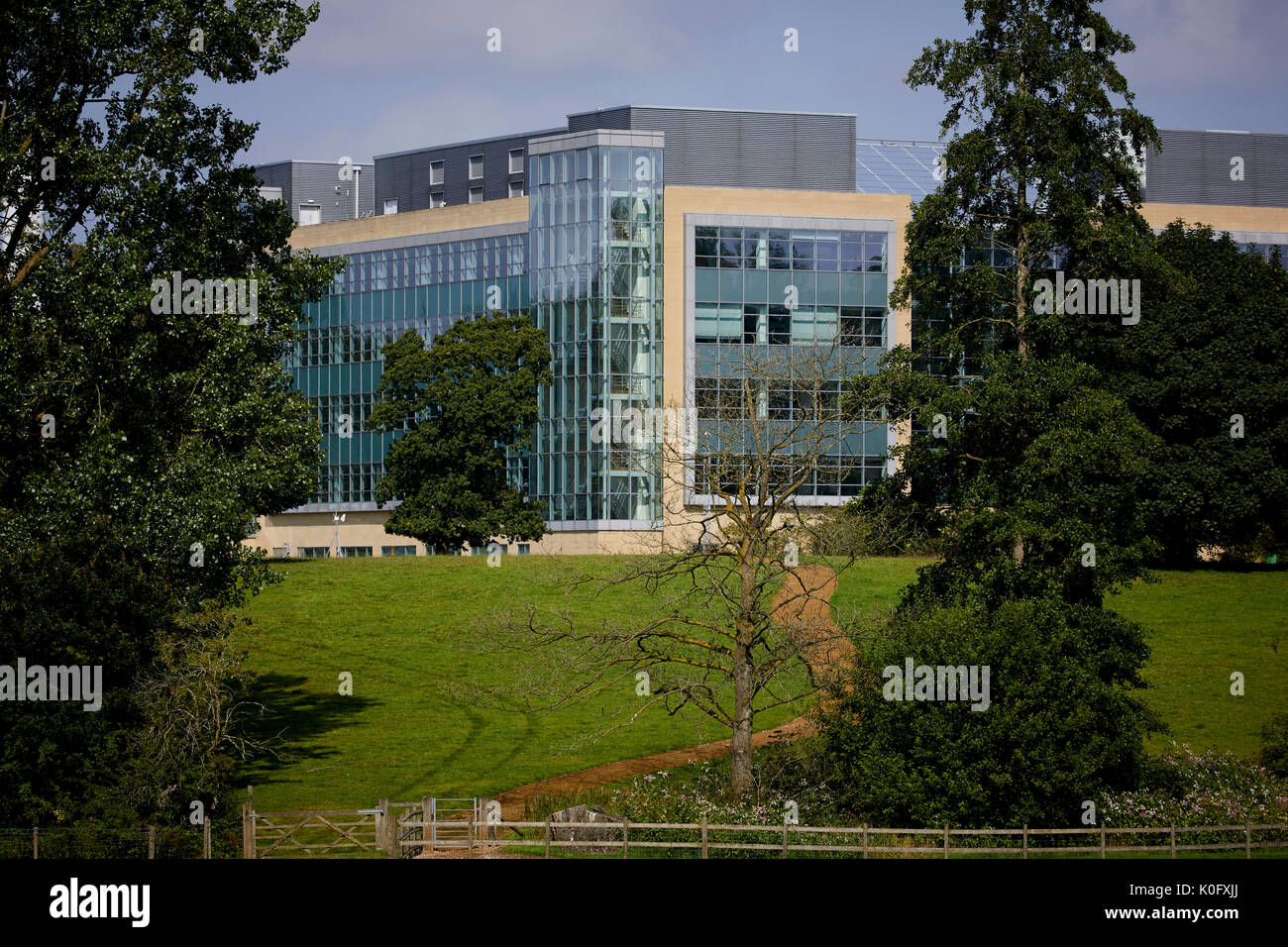 Alderley Park à Nether Alderley, Cheshire, autrefois une usine d'AstraZeneca et appartient maintenant à Bruntwood. Banque D'Images