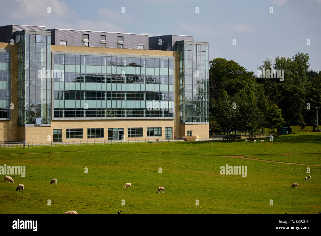 Alderley Park à Nether Alderley, Cheshire, autrefois une usine d'AstraZeneca et appartient maintenant à Bruntwood. Banque D'Images
