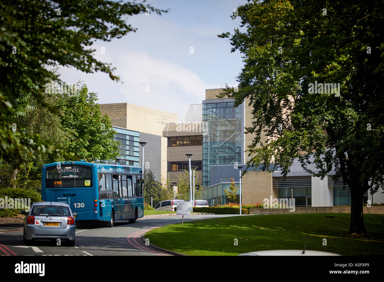 Alderley Park à Nether Alderley, Cheshire, autrefois une usine d'AstraZeneca et appartient maintenant à Bruntwood. Banque D'Images