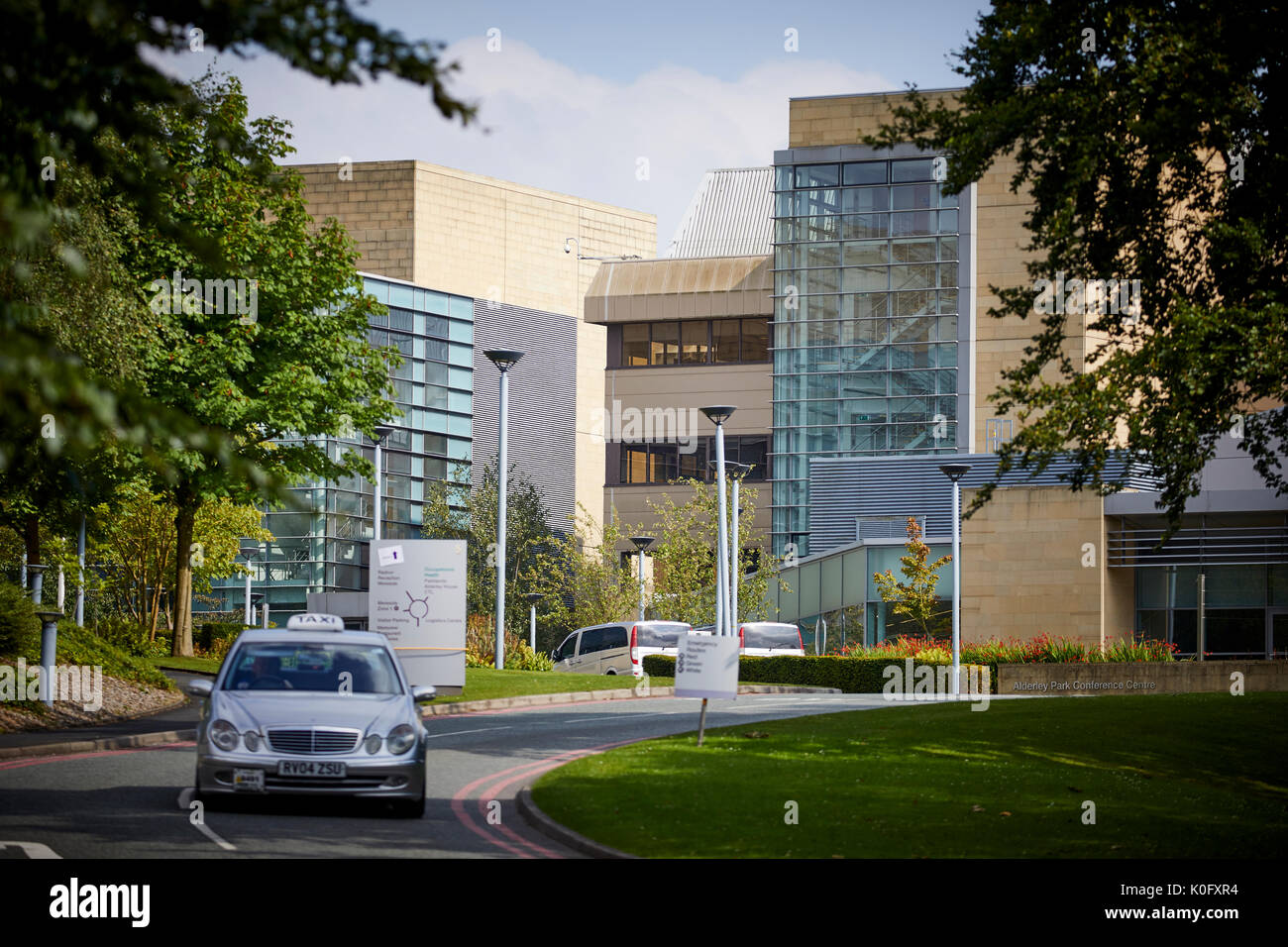 Alderley Park à Nether Alderley, Cheshire, autrefois une usine d'AstraZeneca et appartient maintenant à Bruntwood. Banque D'Images
