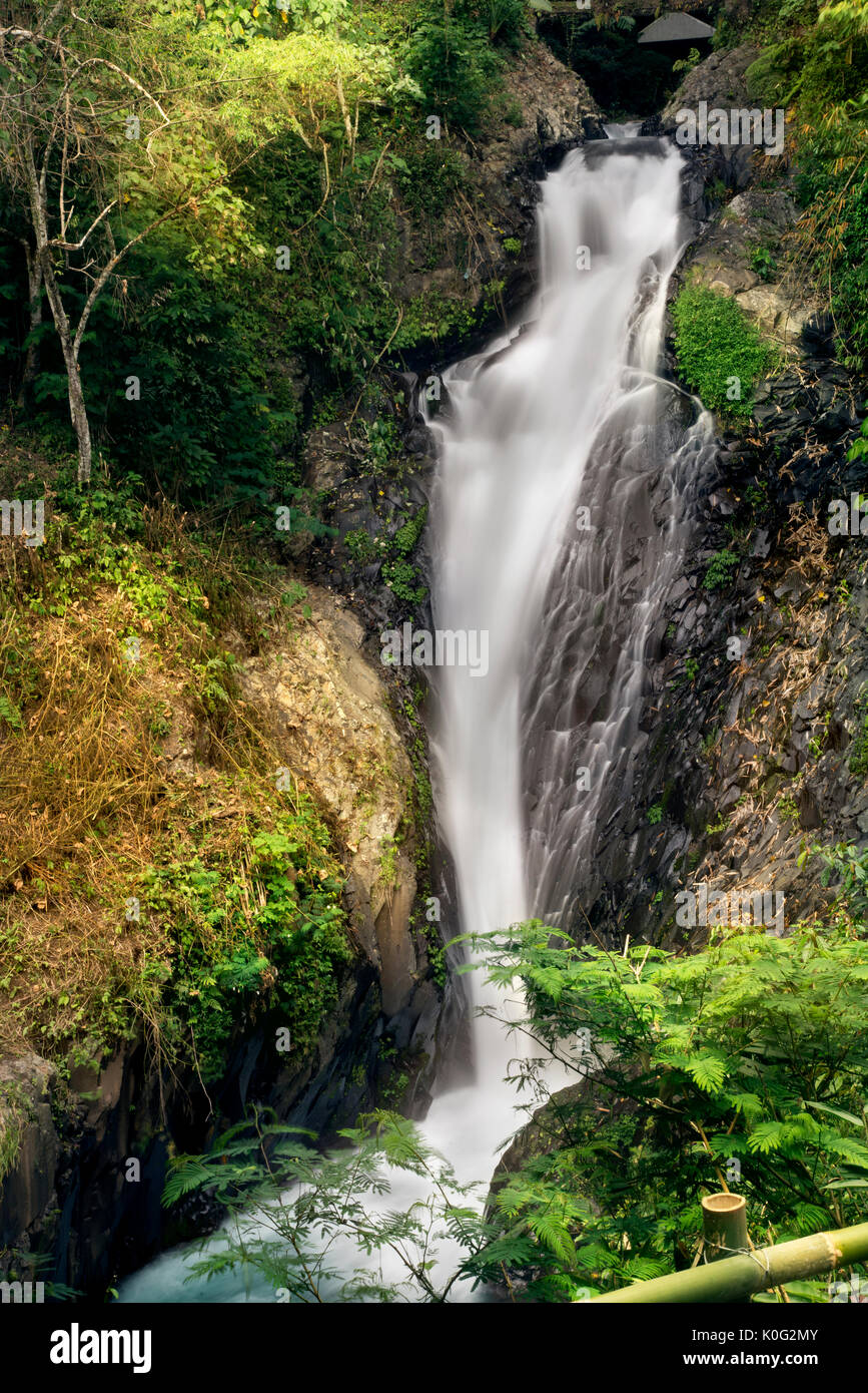 Cascade de Gitgit Bali en Indonésie. Banque D'Images