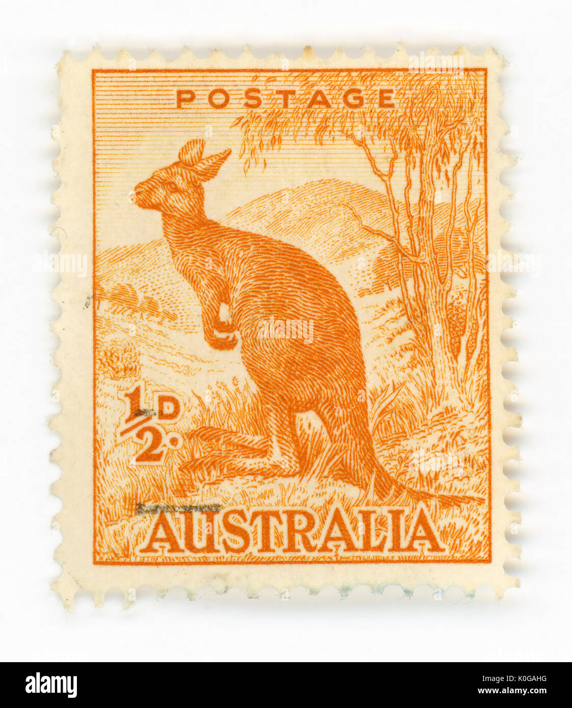 Australian vintage stamp Banque D'Images