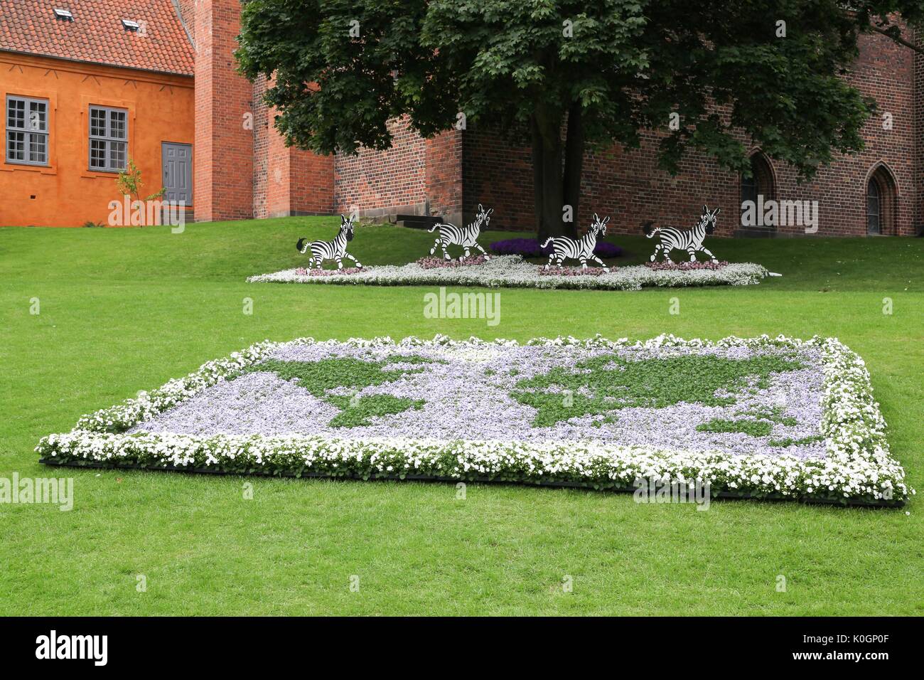 Le festival des fleurs d'Odense au Danemark Banque D'Images