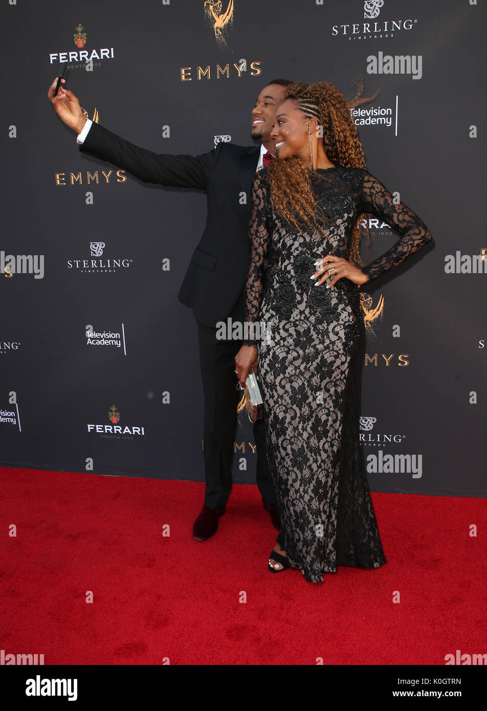 69e Emmy Awards de Los Angeles comprend : Jessie T. Usher, Erica Ash Où : Los Angeles, California, United States Quand : le 23 Juil 2017 Credit : FayesVision/WENN.com Banque D'Images