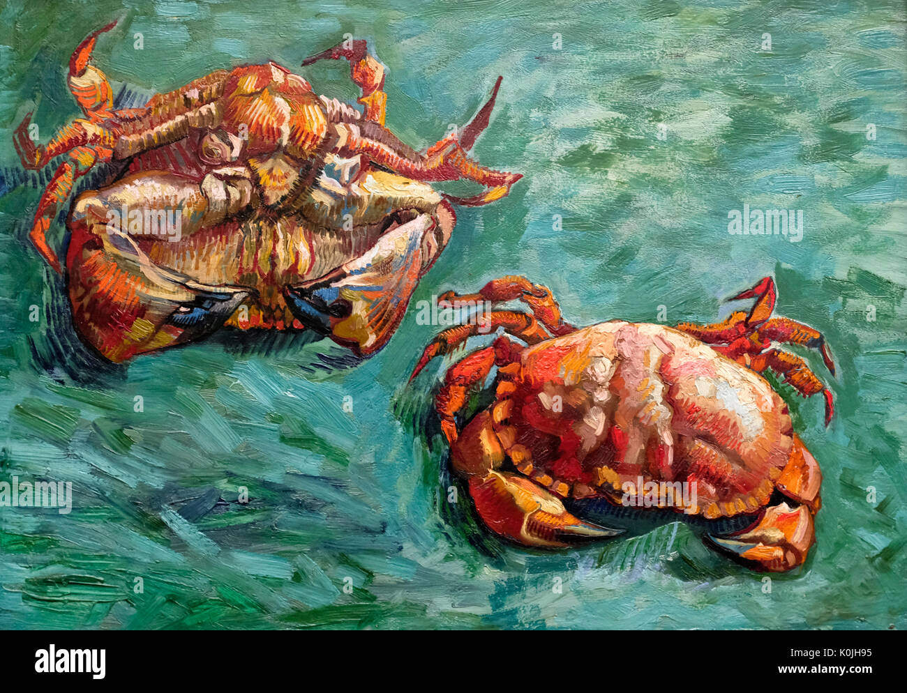 Deux crabes, 1889 - Vincent Van Gogh Banque D'Images