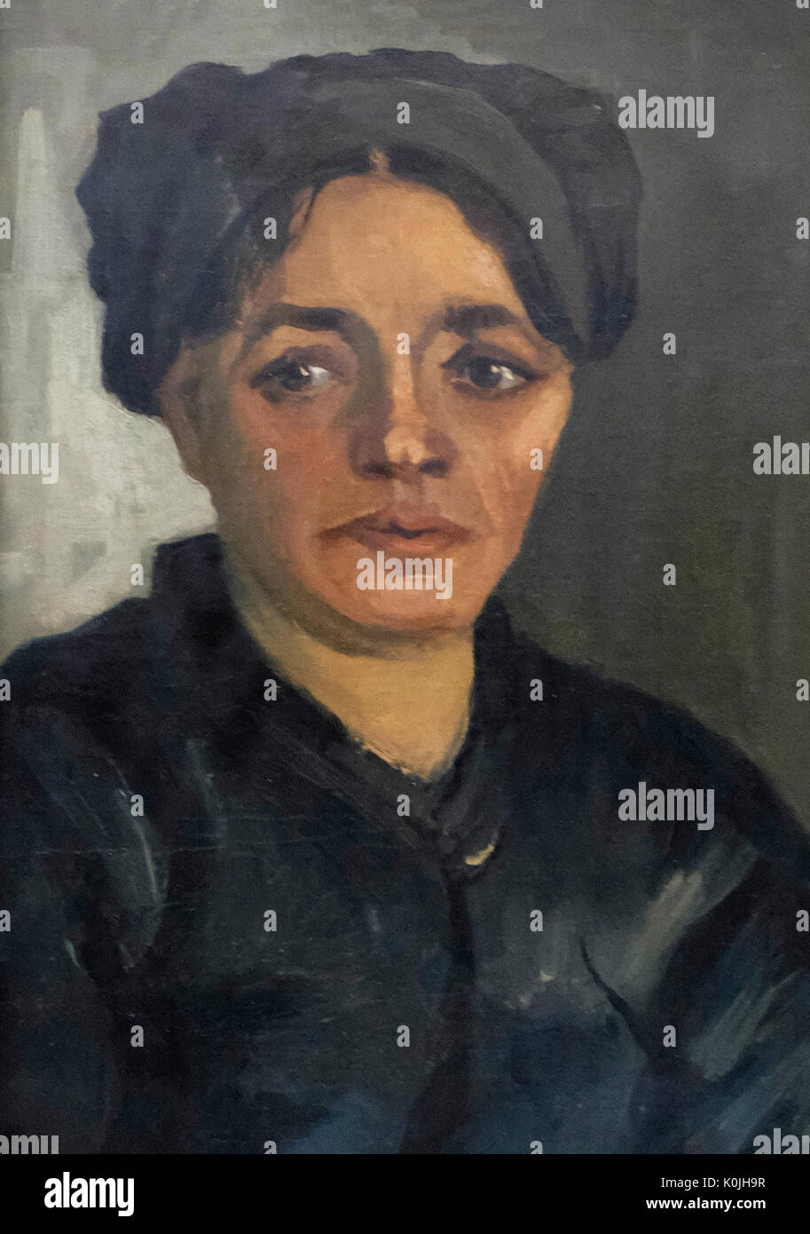 Chef d'une paysanne, circa 1884 - Vincent Van Gogh Banque D'Images