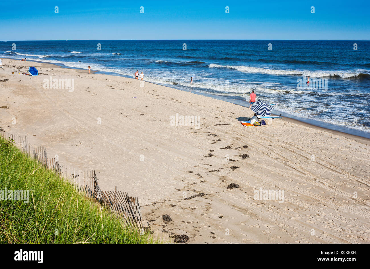 La plage de Montauk, Long Island Banque D'Images