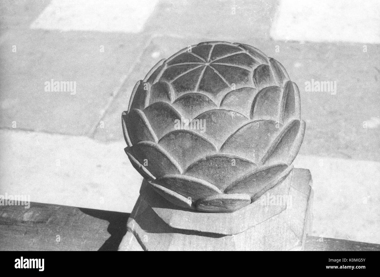 Sculpture de forme de lotus, Taj Mahal, Agra, Uttar Pradesh, Inde, Asie Banque D'Images