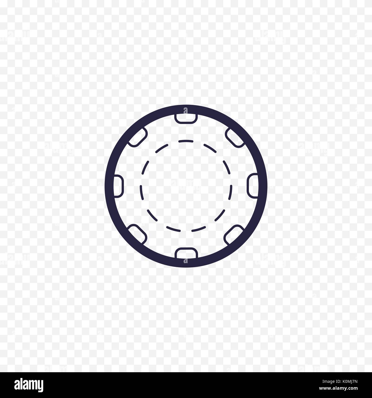 L'icône de la ligne simple jeu de carte. Jeu de poker les signes linéaires minces. Résumé du concept pour les sites Web, infographie, applications mobiles. Illustration de Vecteur
